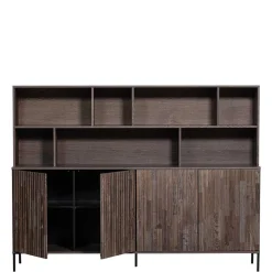 Wohnzimmervitrinen|Massivholz Schränke*Pharao24 Wohnzimmer Regal Schrank Foliage