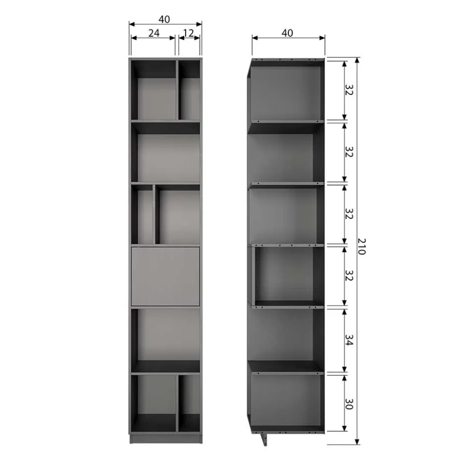 Pharao24 Wohnzimmer Regal Vreino> Wohnzimmerregale|Massivholzregale