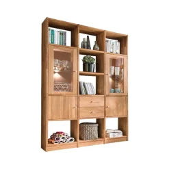 Pharao24 Wohnzimmer Regalwand Dascalo> Massivholzmöbel|Raumteiler