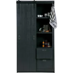 Pharao24 Wohnzimmer Schrank Lariana> Wohnzimmervitrinen|Massivholz Schränke