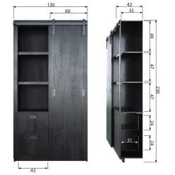 Pharao24 Wohnzimmer Schrank Lariana><noscript><img width=