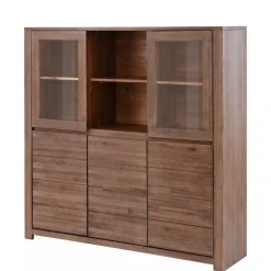 Vitrinenschrank|Highboards*Pharao24 Wohnzimmer Schrank Tuvian