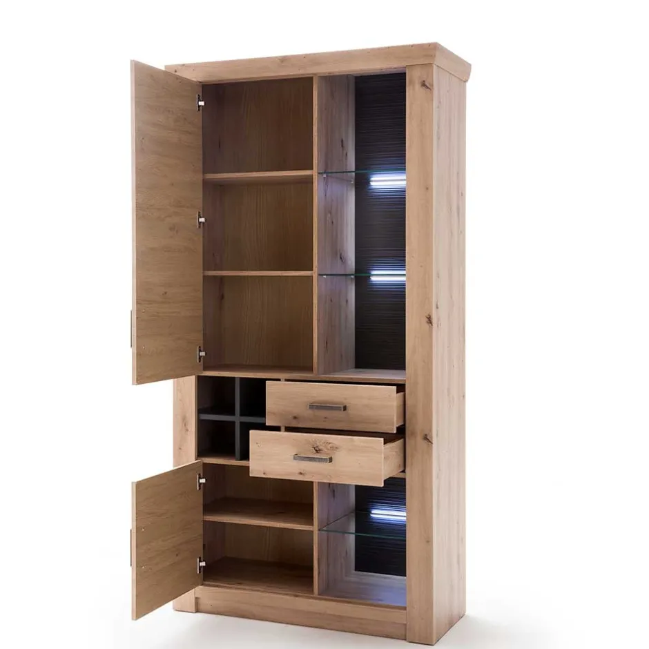 Pharao24 Wohnzimmer Schrankwand Tridovina> Wohnwand 350 Cm|Moderne Wohnwände