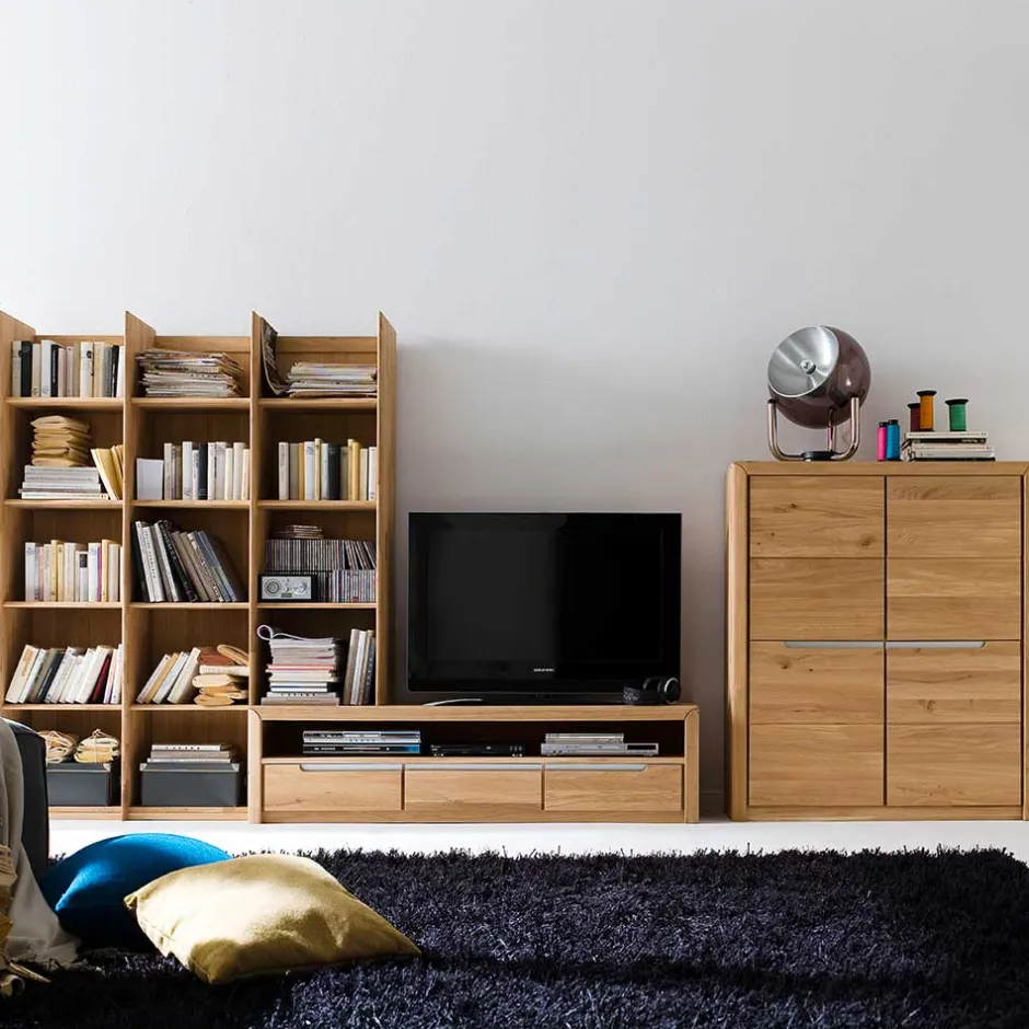 Moderne Wohnwände|Wohnwand 350 Cm*Pharao24 Wohnzimmer Schrankwand Vlarenzo