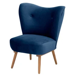 Pharao24 Wohnzimmer Sessel dunkelblau Bechir> Wohnzimmer Sessel
