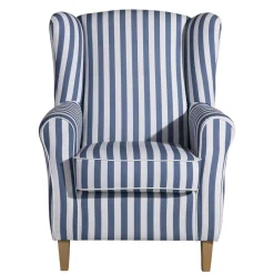 Pharao24 Wohnzimmer Sessel Streifen Taba><noscript><img width=