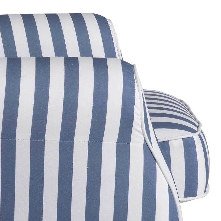 Pharao24 Wohnzimmer Sessel Streifen Taba> Ohrensessel