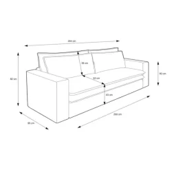 Pharao24 Wohnzimmer Sofa Beige Edance><noscript><img width=