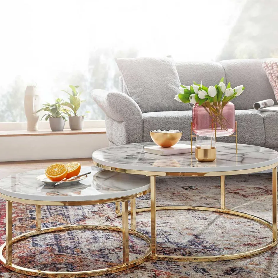 Beistelltische|Couchtische*Pharao24 Wohnzimmer Tisch Set Synaro