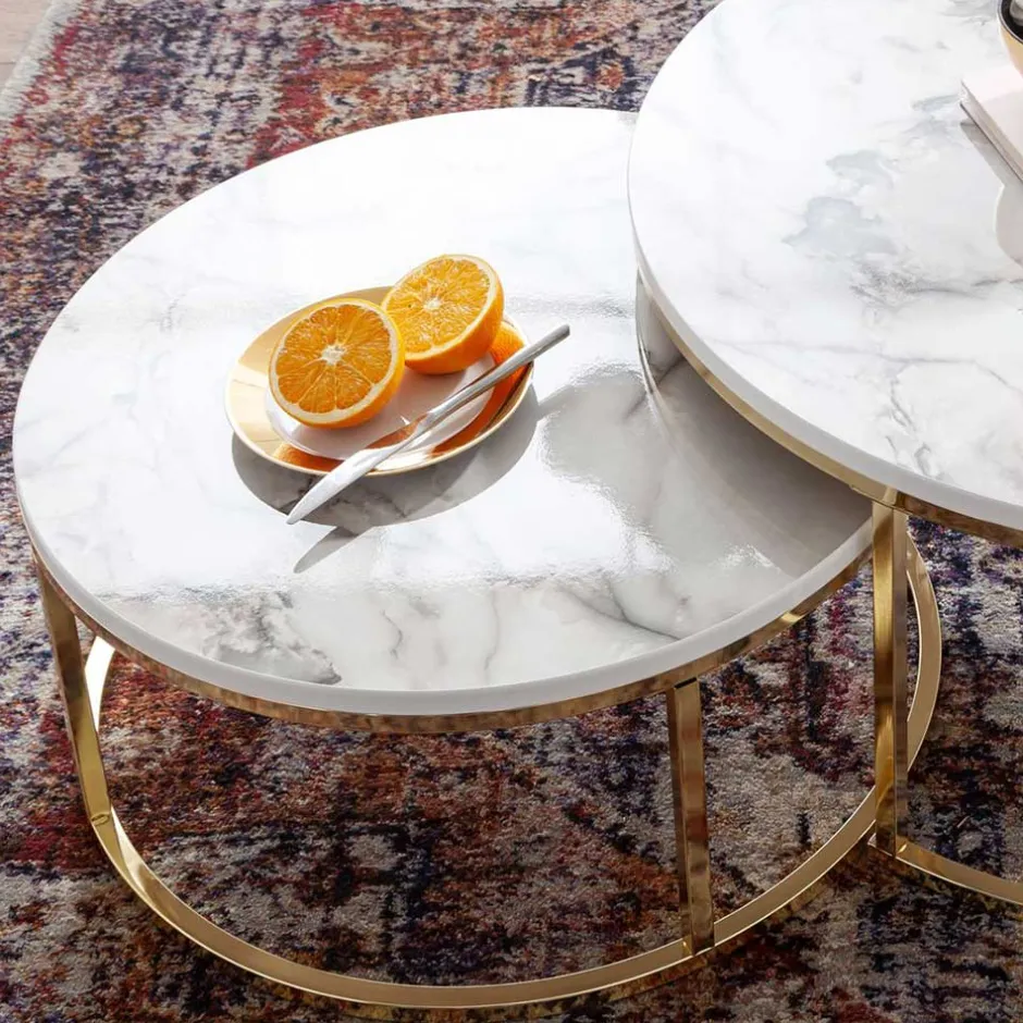 Beistelltische|Couchtische*Pharao24 Wohnzimmer Tisch Set Synaro