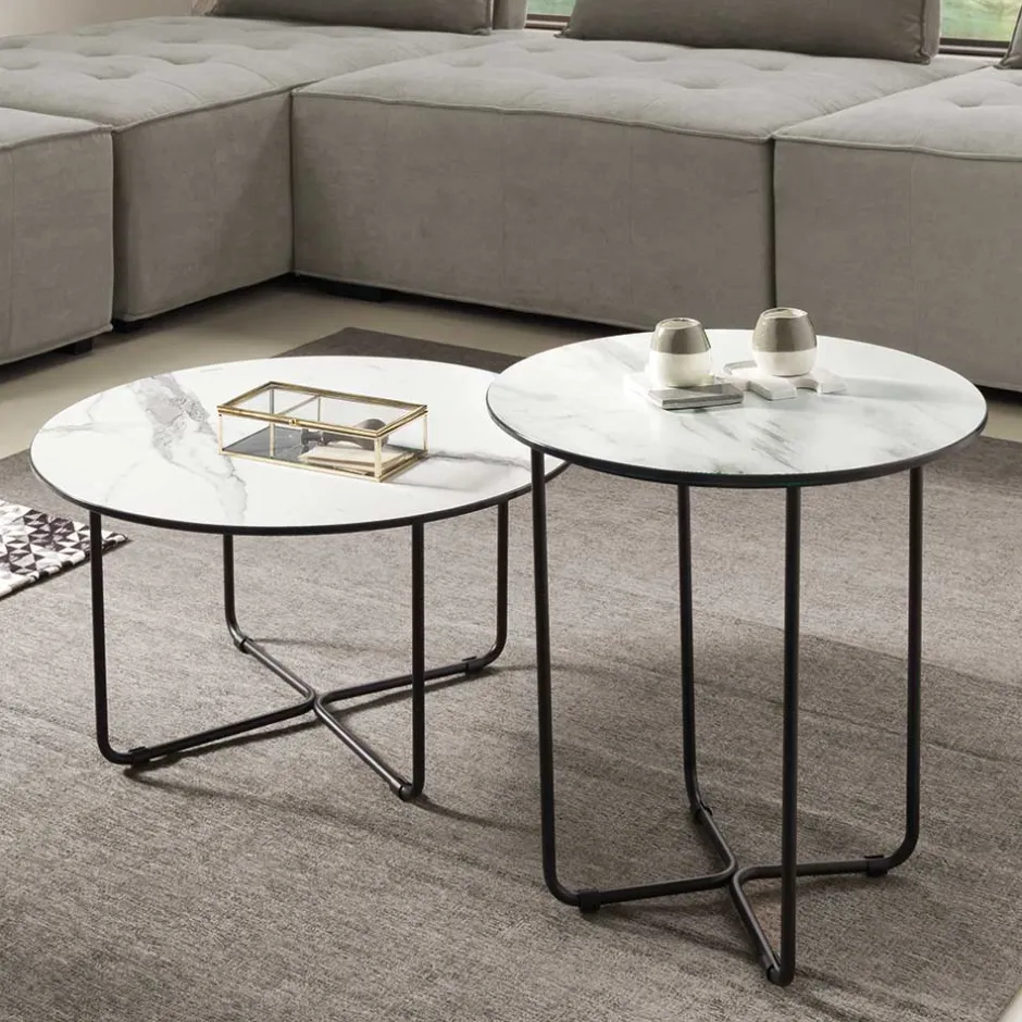 Pharao24 Wohnzimmer Tisch Surie> Glastische