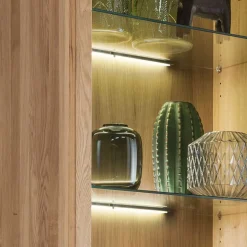 Massivholzmöbel|Vitrinenschrank*Pharao24 Wohnzimmer Vitrine Shailina