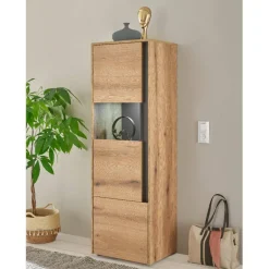 Stauraumvitrinen*Pharao24 Wohnzimmer Vitrinenschrank Castilla