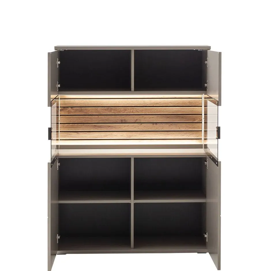 Vitrinenschrank|Wohnzimmervitrinen*Pharao24 Wohnzimmer Vitrinenschrank Gerrit