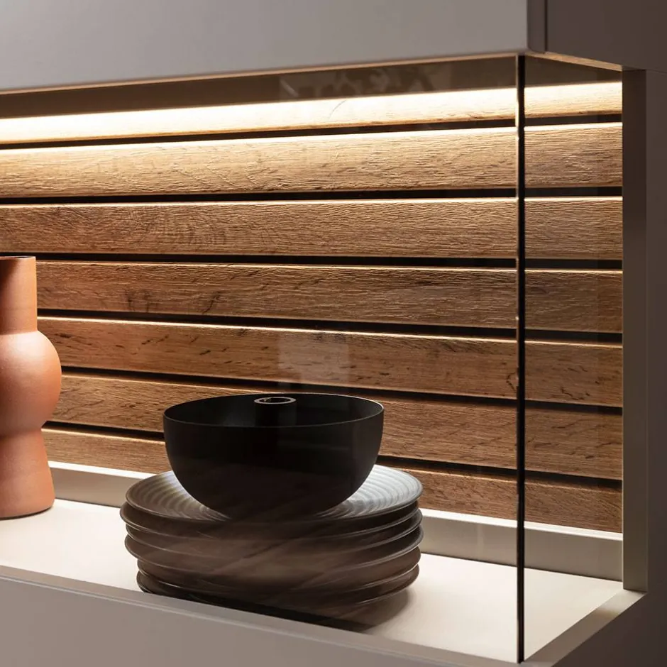 Vitrinenschrank|Wohnzimmervitrinen*Pharao24 Wohnzimmer Vitrinenschrank Gerrit