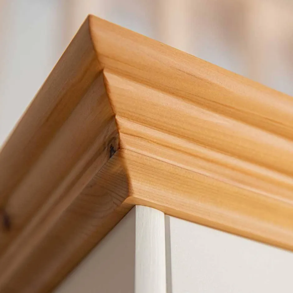 Massivholzmöbel|Wohnzimmerschrank*Pharao24 Wohnzimmer Vitrinenschrank Renero