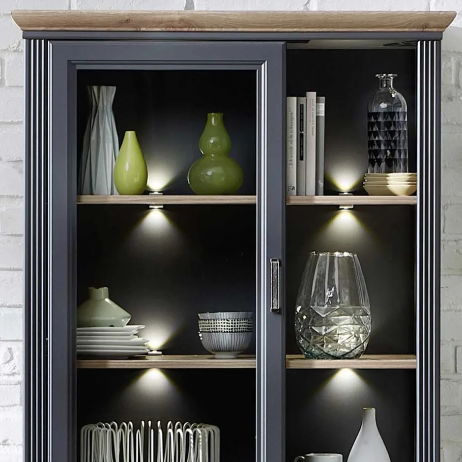 Pharao24 Wohnzimmer Vitrinenschrank Valgura> Wohnzimmervitrinen|Vitrinenschrank