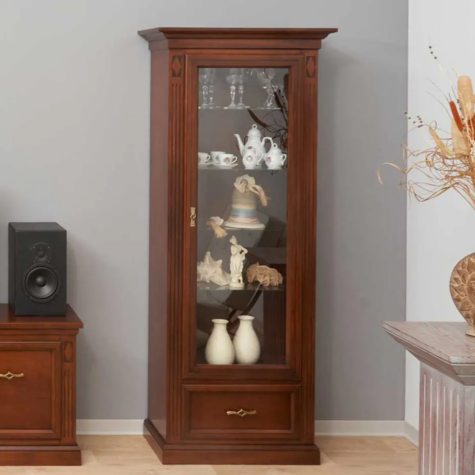 Pharao24 Wohnzimmer Vitrinenschrank Jenna> Vitrinenschrank|Stauraumvitrinen