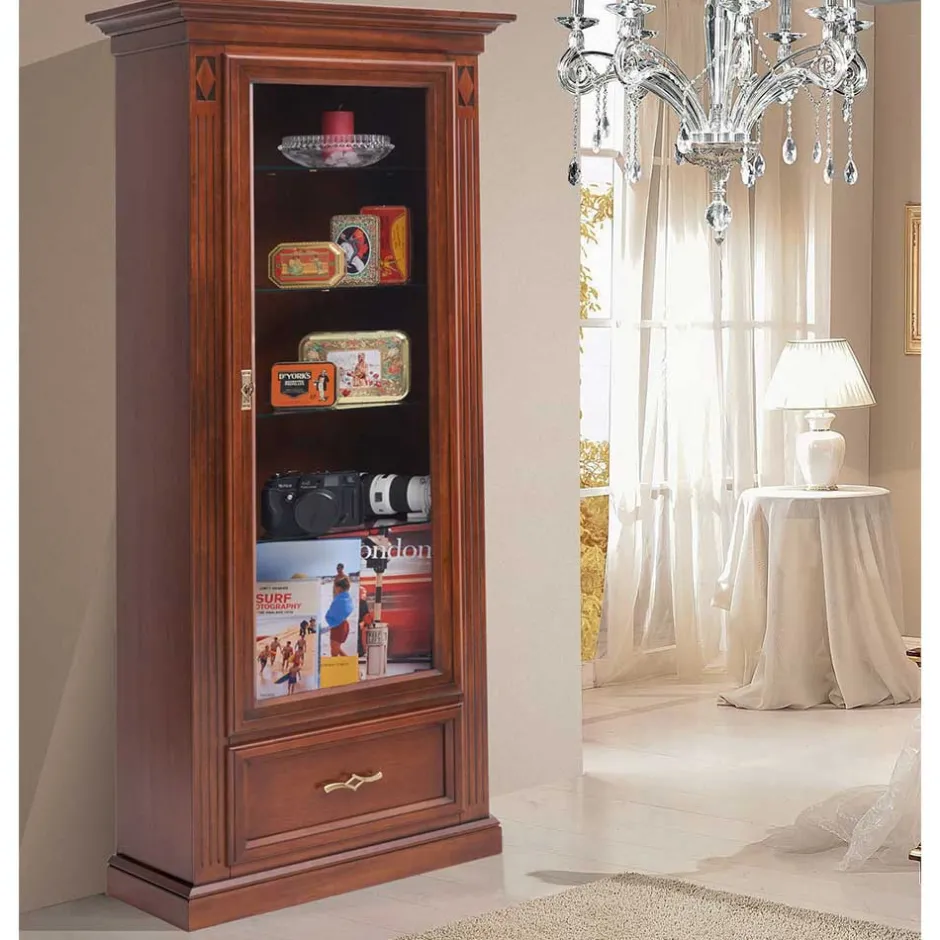 Pharao24 Wohnzimmer Vitrinenschrank Jenna> Vitrinenschrank|Stauraumvitrinen