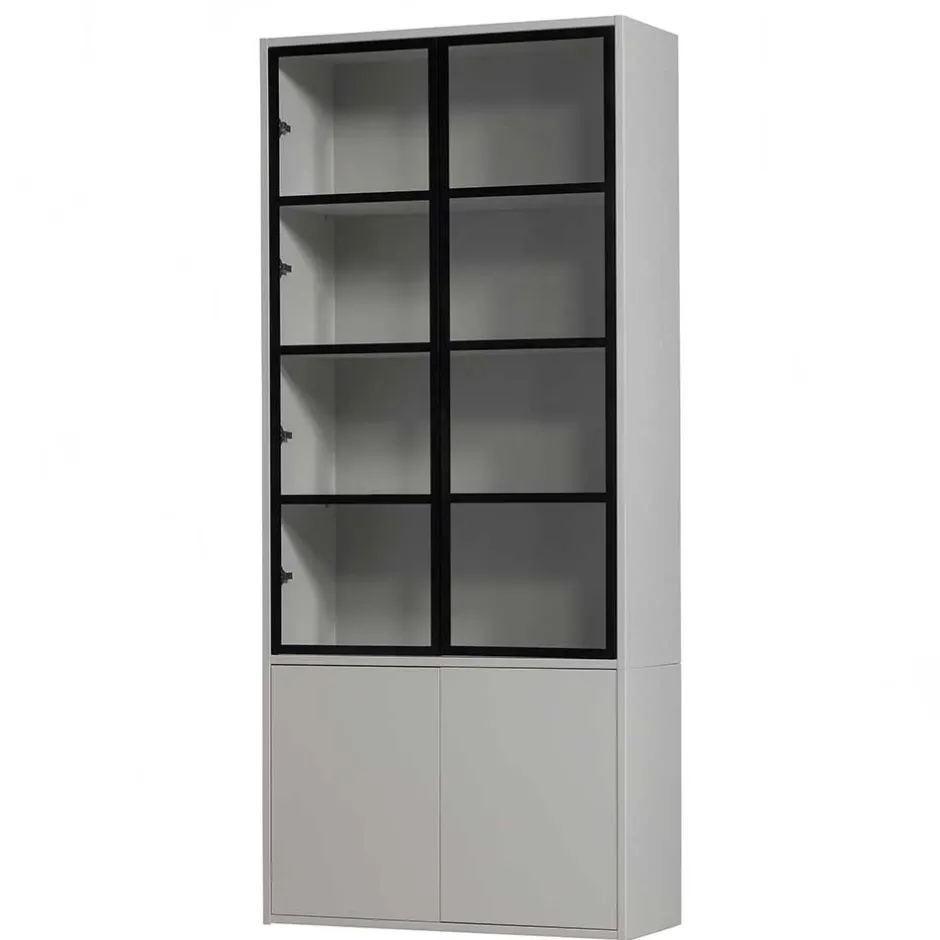 Pharao24 Wohnzimmer Vitrinenschrank Edmonda> Massivholzmöbel|Vitrinenschrank