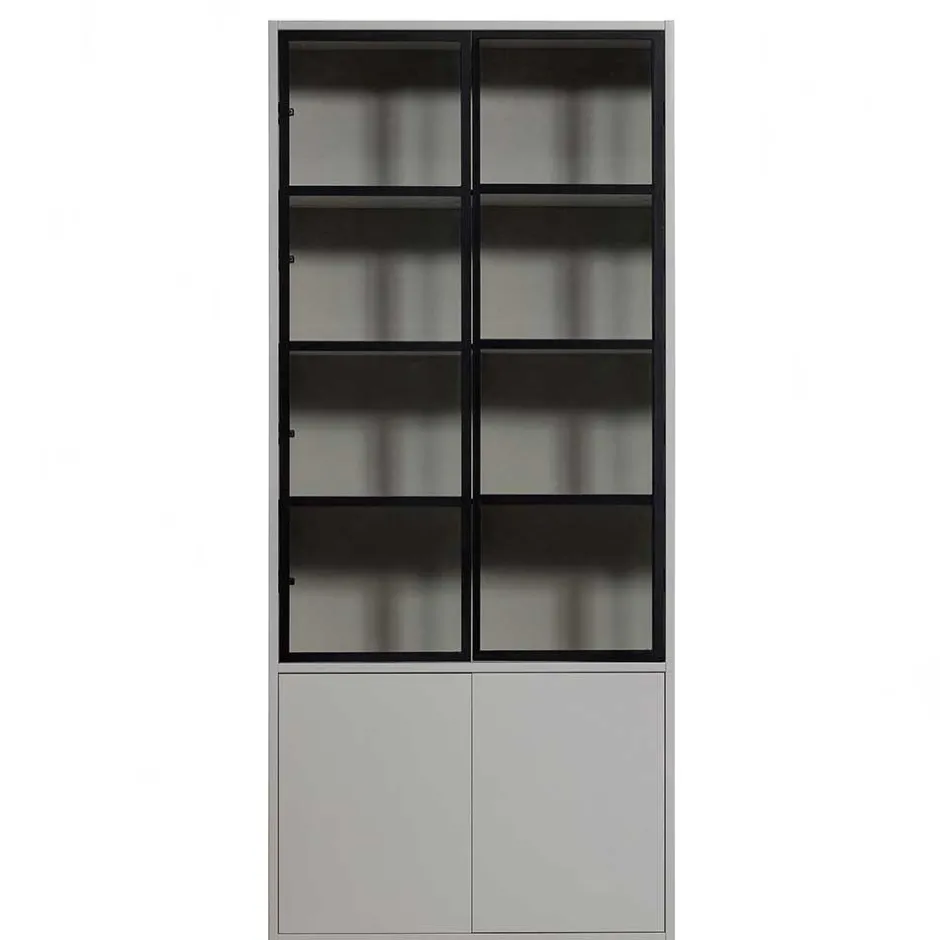 Pharao24 Wohnzimmer Vitrinenschrank Edmonda> Massivholzmöbel|Vitrinenschrank