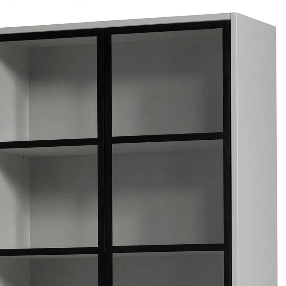 Pharao24 Wohnzimmer Vitrinenschrank Edmonda> Massivholzmöbel|Vitrinenschrank