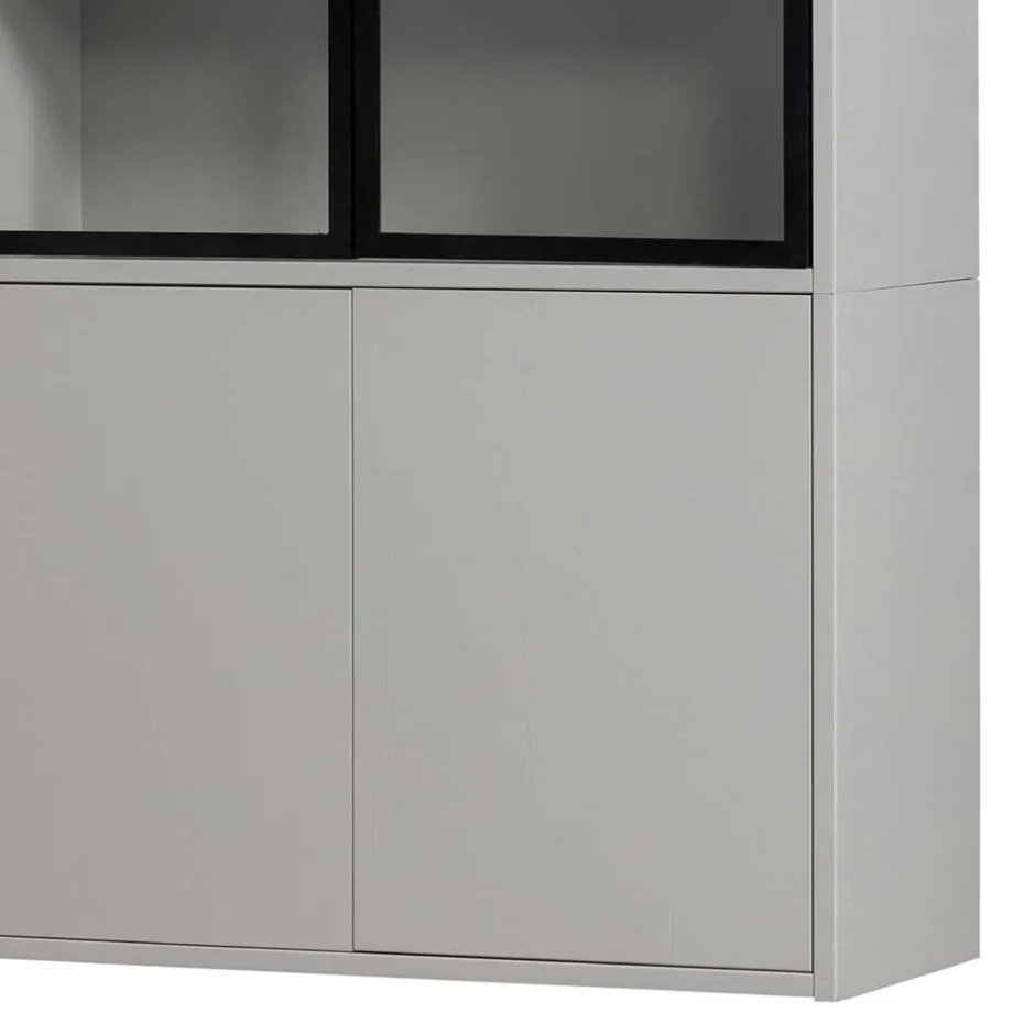 Pharao24 Wohnzimmer Vitrinenschrank Edmonda> Massivholzmöbel|Vitrinenschrank