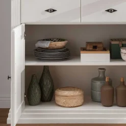 Massivholzmöbel|Vitrinenschrank*Pharao24 Wohnzimmer Vitrinenschrank Greeks