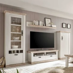 Wohnwand 300 Cm*Pharao24 Wohnzimmer Wohnwand Flurencina