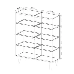 Wohnwand 300 Cm|Massivholz Wohnwände*Pharao24 Wohnzimmer Wohnwand Levanca