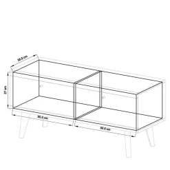 Wohnwand 300 Cm|Massivholz Wohnwände*Pharao24 Wohnzimmer Wohnwand Levanca