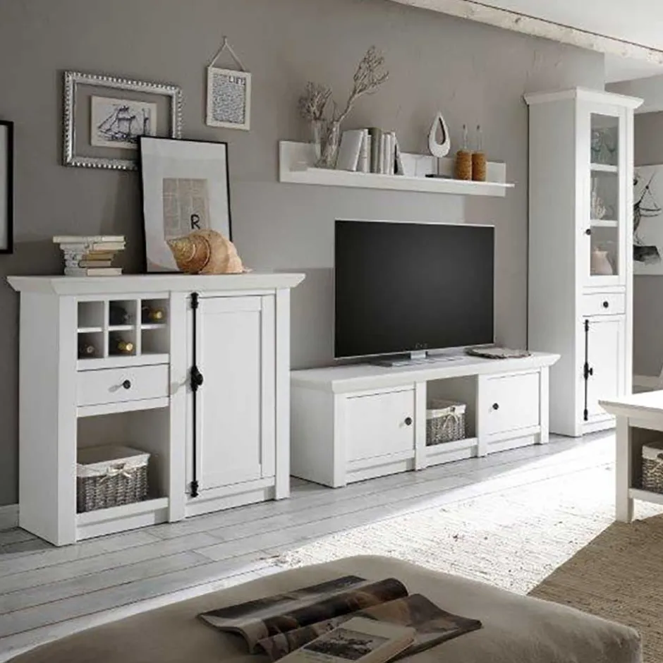 Wohnwand 300 Cm*Pharao24 Wohnzimmer Wohnwand Pantina