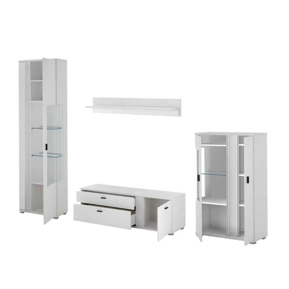 Pharao24 Wohnzimmeranbauwand Constantin> Wohnwand 300 Cm|Moderne Wohnwände