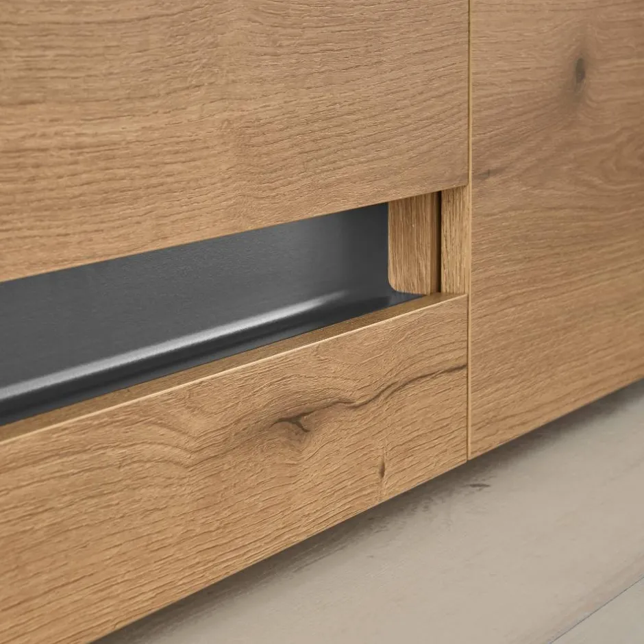 Moderne Wohnwände|Wohnwand 250 Cm*Pharao24 Wohnzimmeranbauwand modern Castilla