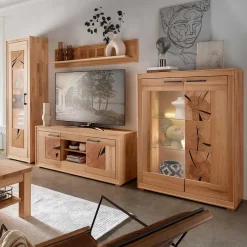Wohnzimmerschrank|Wohnwand 300 Cm*Pharao24 Wohnzimmeranbauwand Olmedo