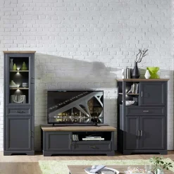 Pharao24 Wohnzimmerkombination Valgura> Wohnwand 300 Cm