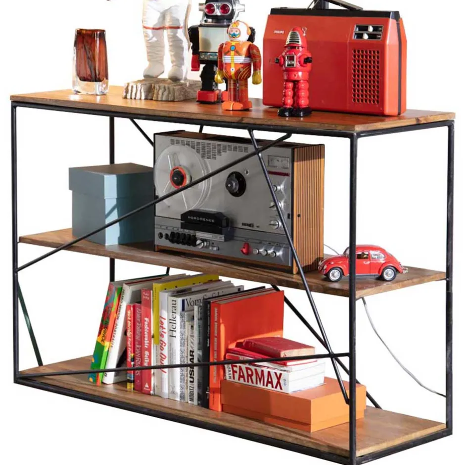 Pharao24 Wohnzimmerregal Slavrio> Wohnzimmerregale|Massivholzregale