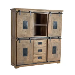 Wohnzimmervitrinen|Massivholz Schränke*Pharao24 Wohnzimmerschrank Ailunaro