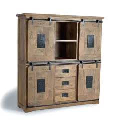 Wohnzimmervitrinen|Massivholz Schränke*Pharao24 Wohnzimmerschrank Ailunaro