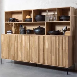 Wohnzimmerschrank|Wohnzimmervitrinen*Pharao24 Wohnzimmerschrank mit offenen Fächern Banyo