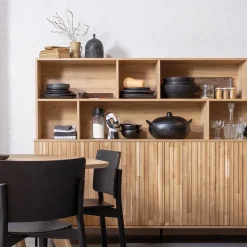 Wohnzimmerschrank|Wohnzimmervitrinen*Pharao24 Wohnzimmerschrank mit offenen Fächern Banyo