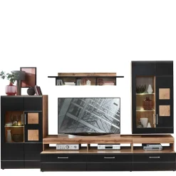 Wohnzimmerschrank|Wohnwand 350 Cm*Pharao24 Wohnzimmerschrankwand Beldar