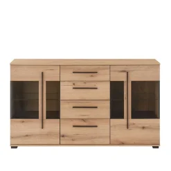 Moderne Wohnwände|Wohnwand 250 Cm*Pharao24 Wohnzimmerschrankwand Cemutra