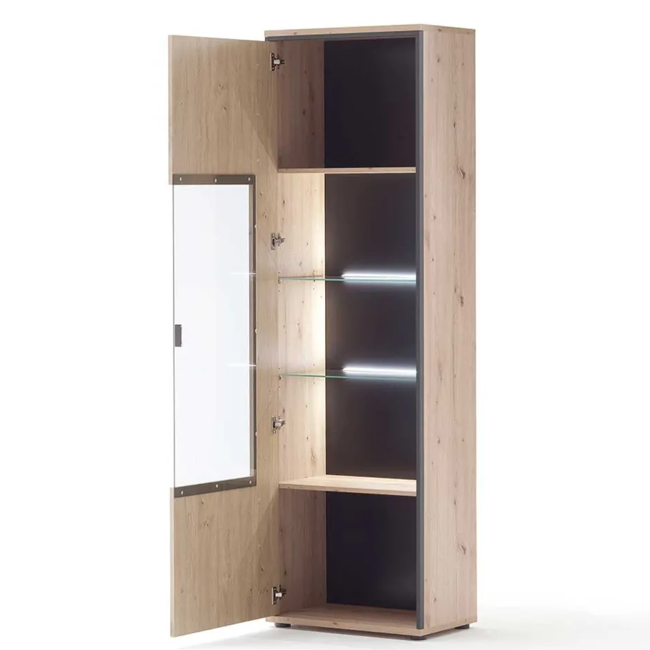 Wohnwand 250 Cm|Moderne Wohnwände*Pharao24 Wohnzimmerschrankwand Geronda