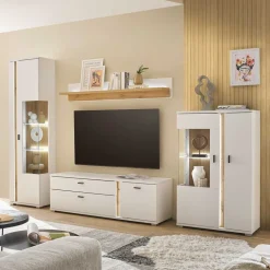 Pharao24 Wohnzimmerschrankwand Luzillo> Moderne Wohnwände|Wohnwand 300 Cm