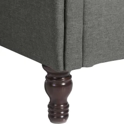 Ohrensessel*Pharao24 Wohnzimmersessel Anthrazit Acerenzus