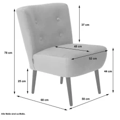 Polstermöbel|Wohnzimmer Sessel*Pharao24 Wohnzimmersessel Nuoro