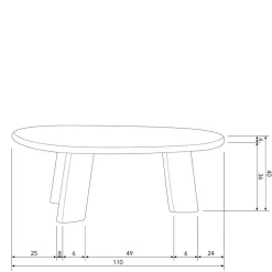 Wohnzimmertisch|Massivholztische*Pharao24 Wohnzimmertisch Guanamo