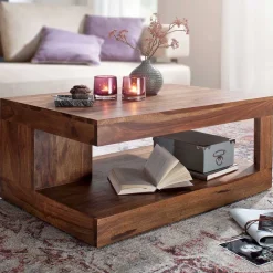 Wohnzimmertisch|Beistelltische*Pharao24 Wohnzimmertisch massiv Cellossa