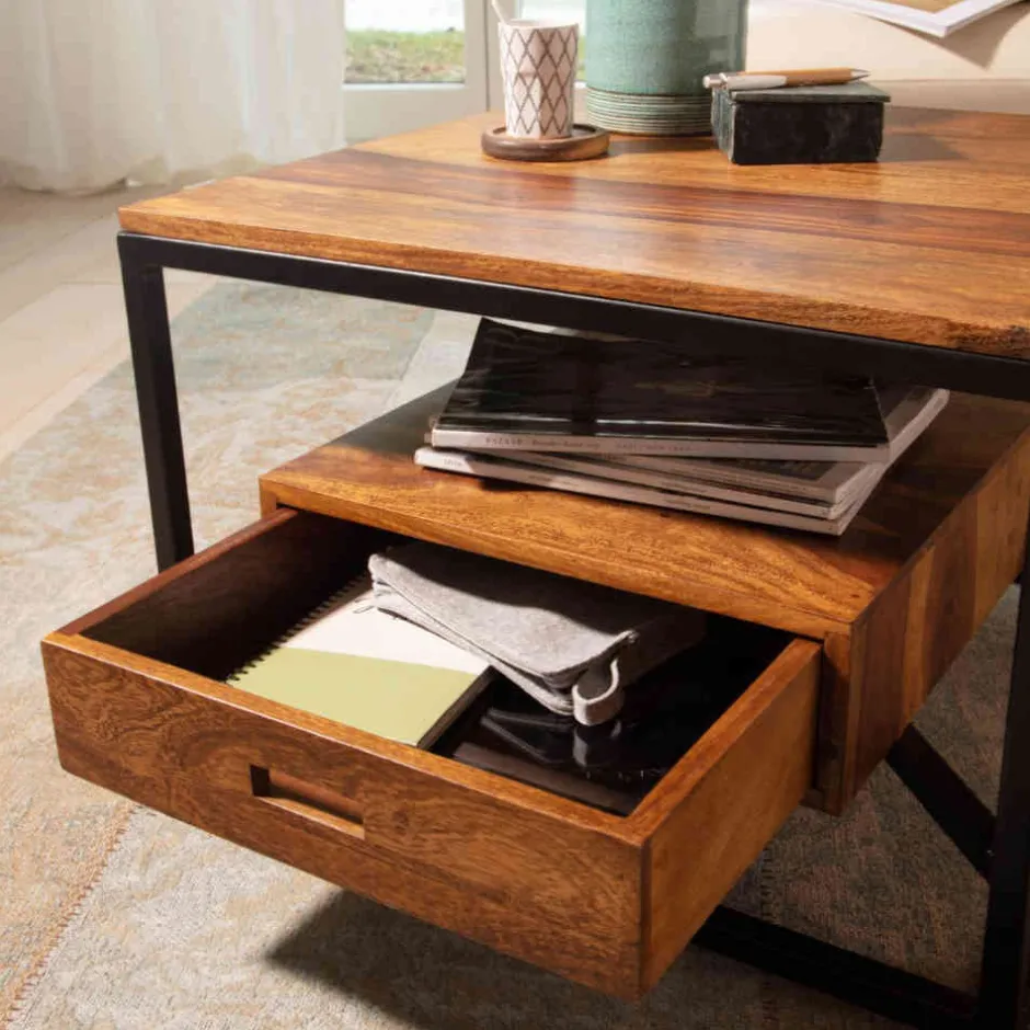 Wohnzimmertisch|Beistelltische*Pharao24 Wohnzimmertisch Valnut